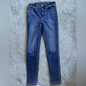American Eagle next level stretch long blue jeans